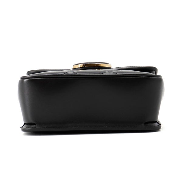 グッチ ショルダーバッグ デコ ミニ チェーンショルダーバッグ レザー 741457 GUCCI バッグ 黒