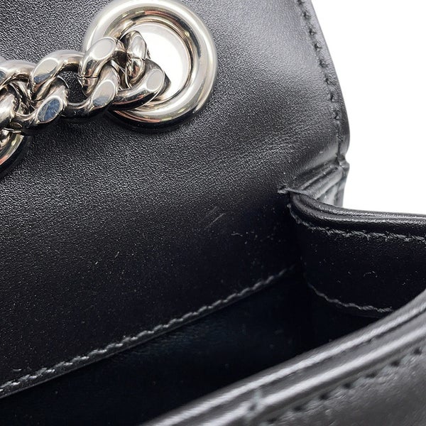 グッチ ショルダーバッグ デコ ミニ チェーンショルダーバッグ レザー 741457 GUCCI バッグ 黒