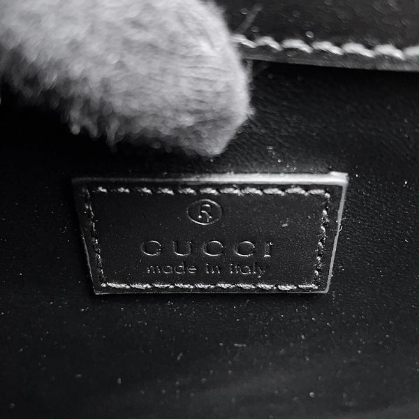 グッチ ショルダーバッグ デコ ミニ チェーンショルダーバッグ レザー 741457 GUCCI バッグ 黒