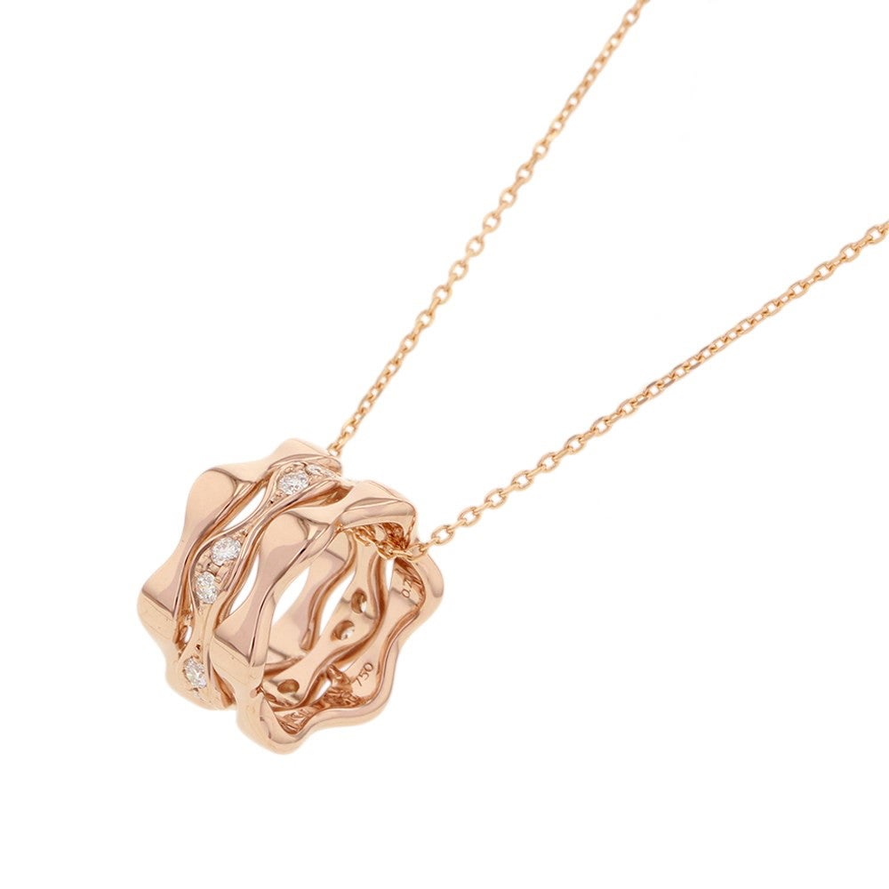 タサキ ネックレス ラベッロ ペンダント ダイヤモンド 計0.20ct K18PG