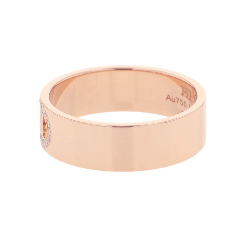 エルメス リング H・ダンクル PM ダイヤモンド 27P 計0.07ct K18PGピンクゴールド リングサイズ51 HERMES 指輪