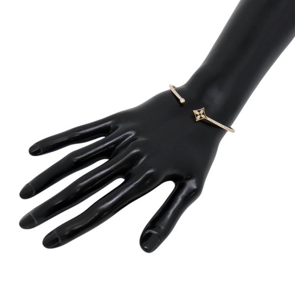 ルイヴィトン ブレスレット ツイスト ブロッサム ダイヤ 1P 0.05ct/51P 計0.35ct K18イエローゴールド サイズ16 Q95712