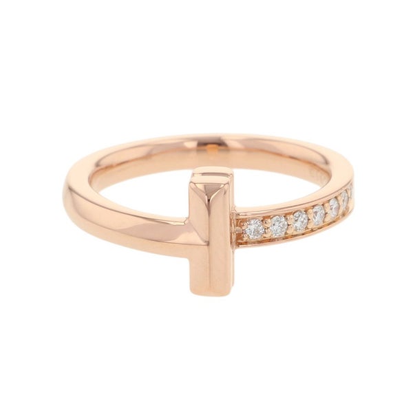 ティファニー リング Tワン ナロー リング ダイヤ 計0.08ct K18ピンクゴールド サイズ約5号 67795342 Tiffany&Co. 指輪