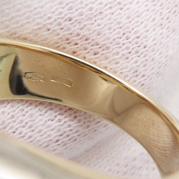 ブルガリ リング パッソ ドッピオ ダイヤモンド/あこや真珠 K18YGイエローゴールド サイズ約12号  BVLGARI 指輪 パール 真珠