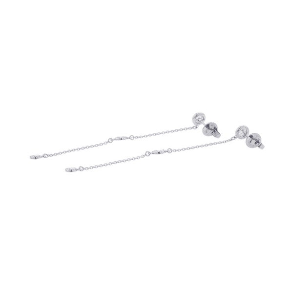 ティファニー ピアス エルサ・ペレッティ バイ ザ ヤード ドロップ ピアス ダイヤモンド 6P Pt950プラチナ Tiffany&Co.