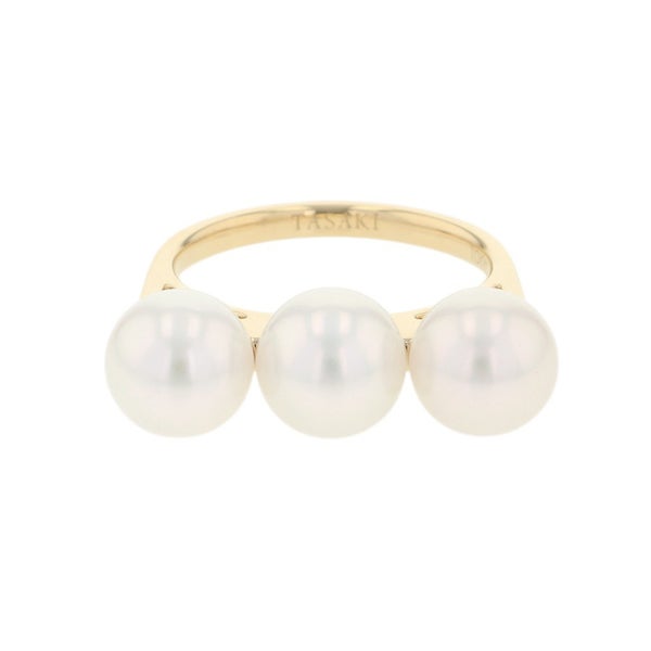 タサキ リング バランス エラ リング あこや真珠 K18YGイエローゴールド サイズ14号 R-4418-18KYG TASAKI 指輪
