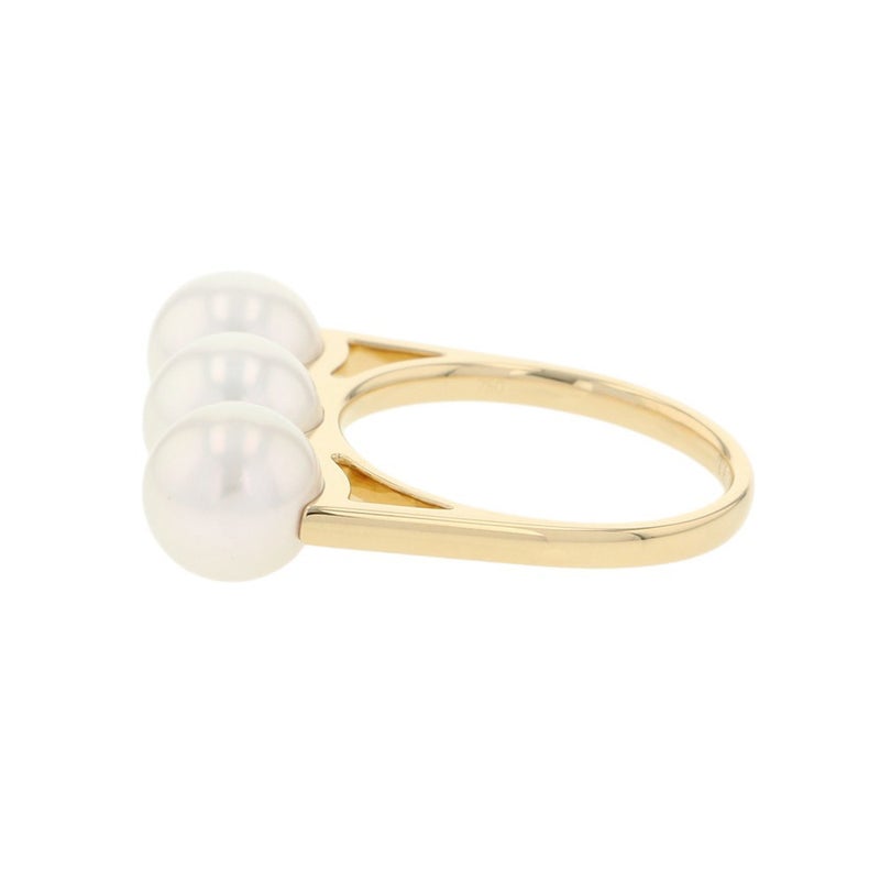 タサキ リング バランス エラ リング あこや真珠 K18YGイエローゴールド サイズ14号 R-4418-18KYG TASAKI 指輪