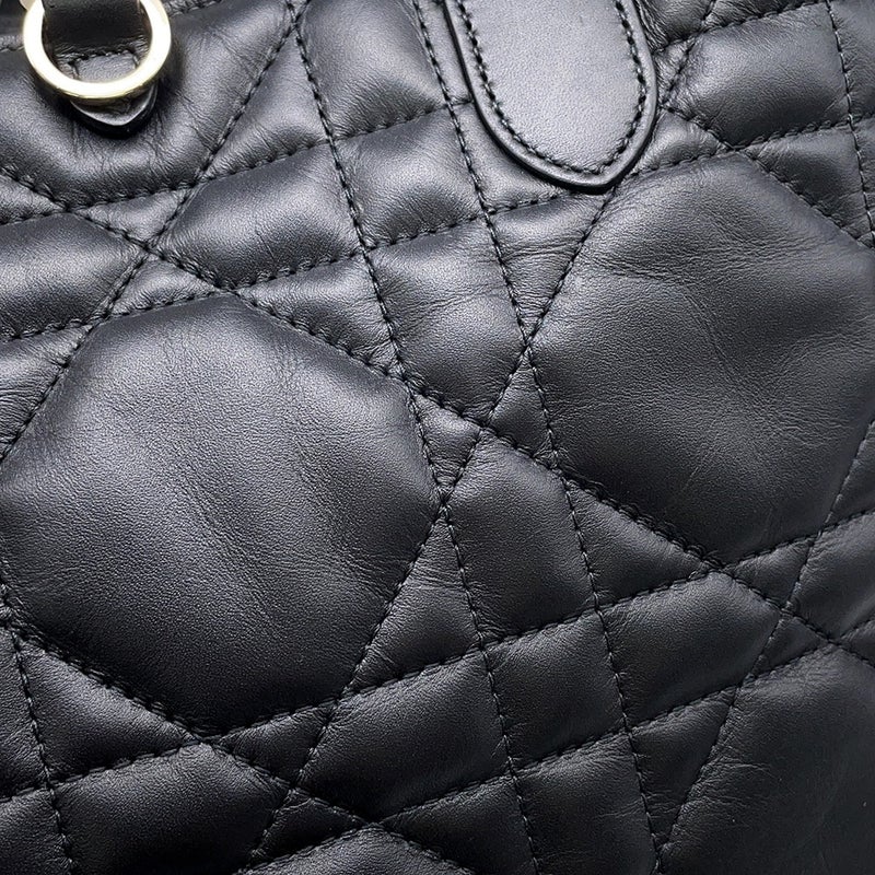 クリスチャン・ディオール ハンドバッグ マクロカナージュ トゥジュール  ミディアム レザー M2821OSNW_M900 黒