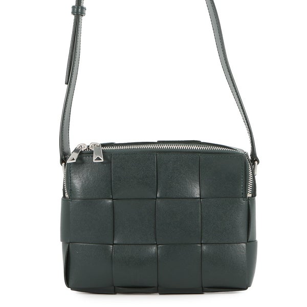 ボッテガヴェネタ ショルダーバッグ カセット マキシイントレチャート レザー BOTTEGA VENETA バッグ