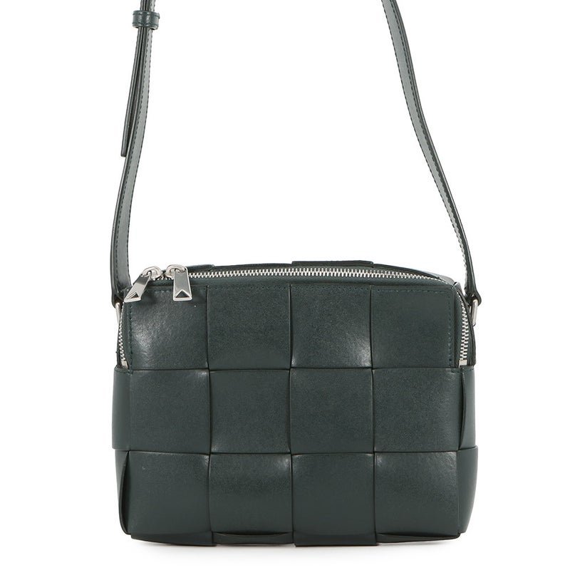 ボッテガヴェネタ ショルダーバッグ カセット マキシイントレチャート レザー BOTTEGA VENETA バッグ