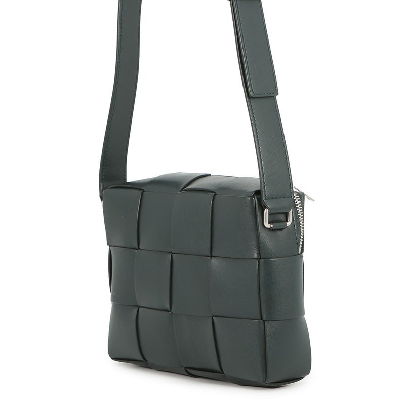 ボッテガヴェネタ ショルダーバッグ カセット マキシイントレチャート レザー BOTTEGA VENETA バッグ