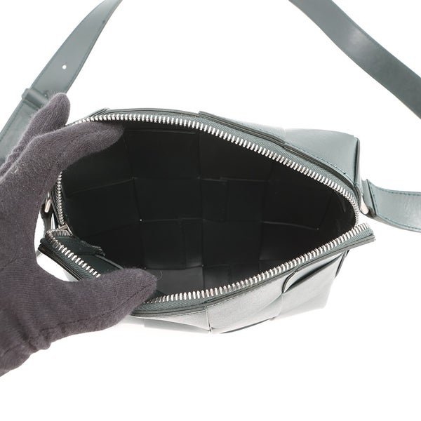 ボッテガヴェネタ ショルダーバッグ カセット マキシイントレチャート レザー BOTTEGA VENETA バッグ