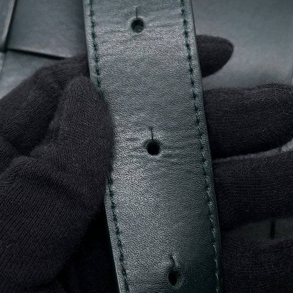 ボッテガヴェネタ ショルダーバッグ カセット マキシイントレチャート レザー BOTTEGA VENETA バッグ