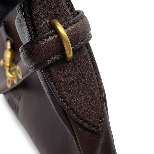 ミュウミュウ ショルダーバッグ アバンチュール ロゴ ナッパレザー 5BC182 MIUMIU ワンショルダー ハンドバッグ