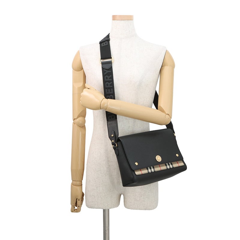バーバリー ショルダーバッグ ノバチェック ノート レザー キャンバス 8021110 BURBERRY バッグ