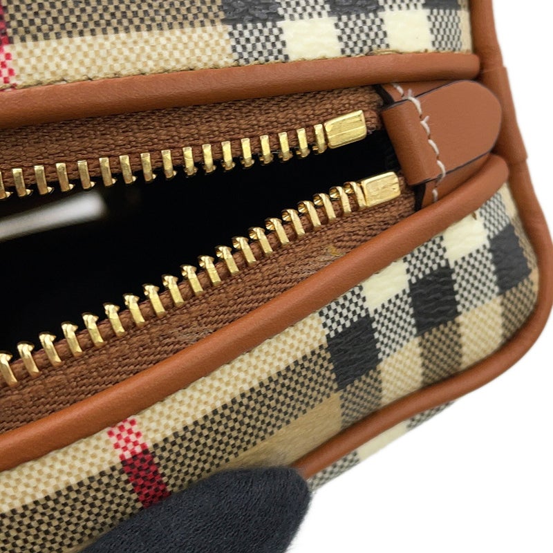 バーバリー ポーチ ノバチェック コスメティック ポーチ スモール PVC レザー 80944191 BURBERRY