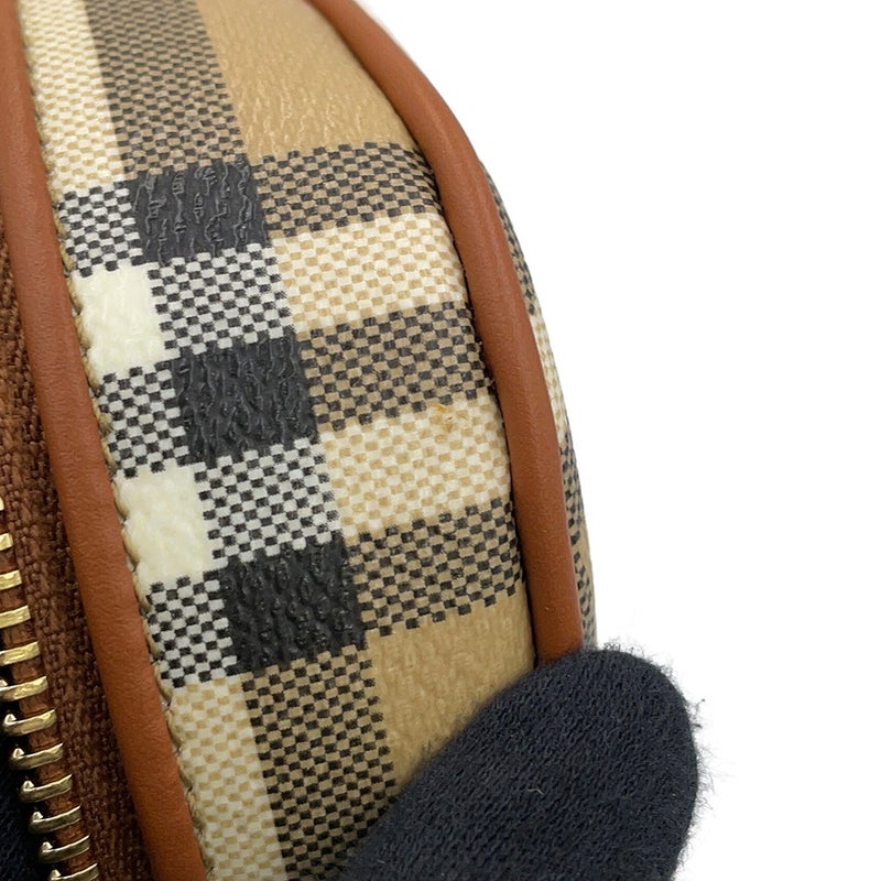 バーバリー ポーチ ノバチェック コスメティック ポーチ スモール PVC レザー 80944191 BURBERRY