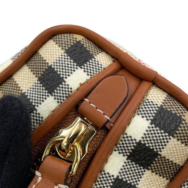 バーバリー ポーチ ノバチェック コスメティック ポーチ スモール PVC レザー 80944191 BURBERRY