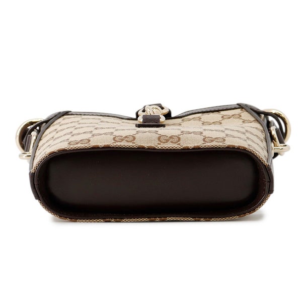 グッチ ショルダーバッグ ミニバケットバッグ GGキャンバス レザー 782919 GUCCI