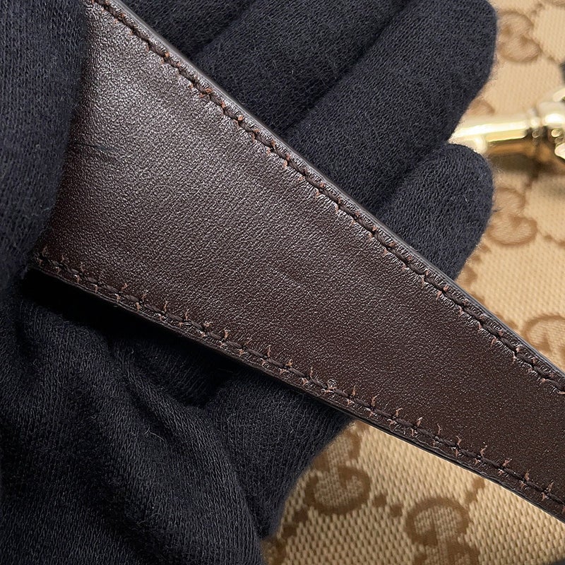 グッチ ショルダーバッグ ミニバケットバッグ GGキャンバス レザー 782919 GUCCI