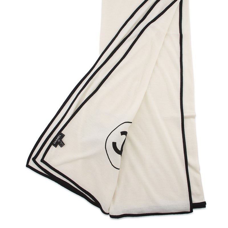 シャネル ストール ココマーク カシミヤ シルク A52032 CHANEL