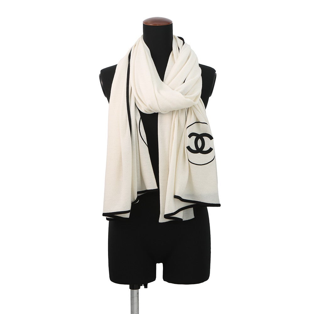 シャネル ストール ココマーク カシミヤ シルク A52032 CHANEL 安心