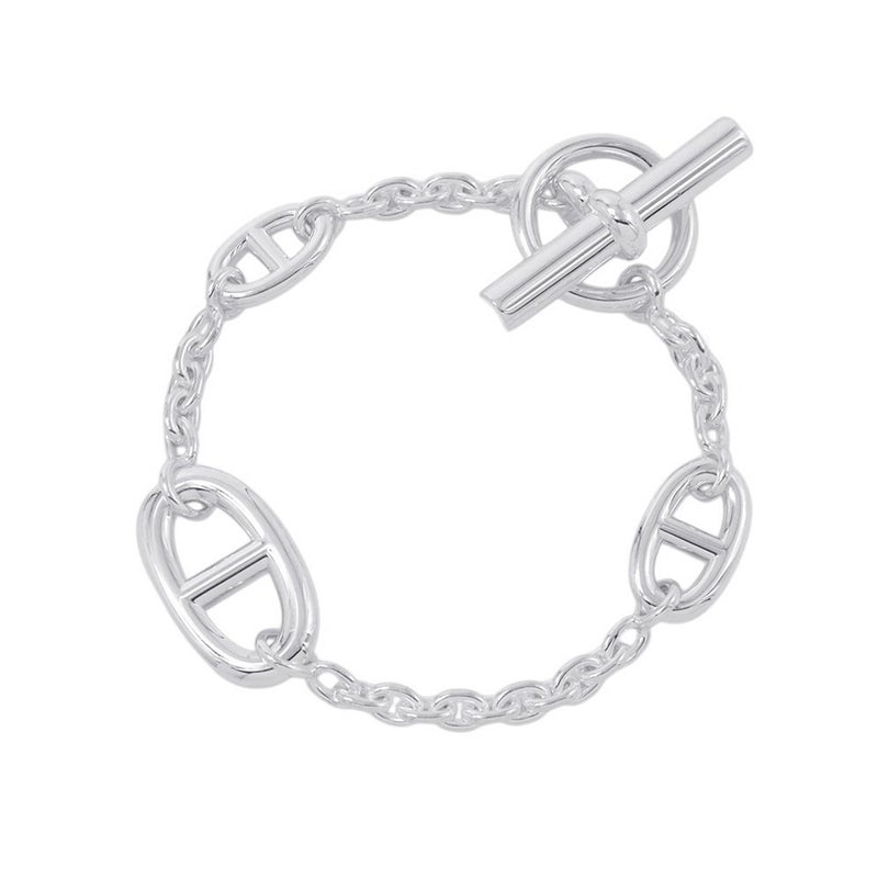 エルメス ブレスレット シェーヌダンクル ファランドール SV925シルバー サイズST HERMES ジュエリー