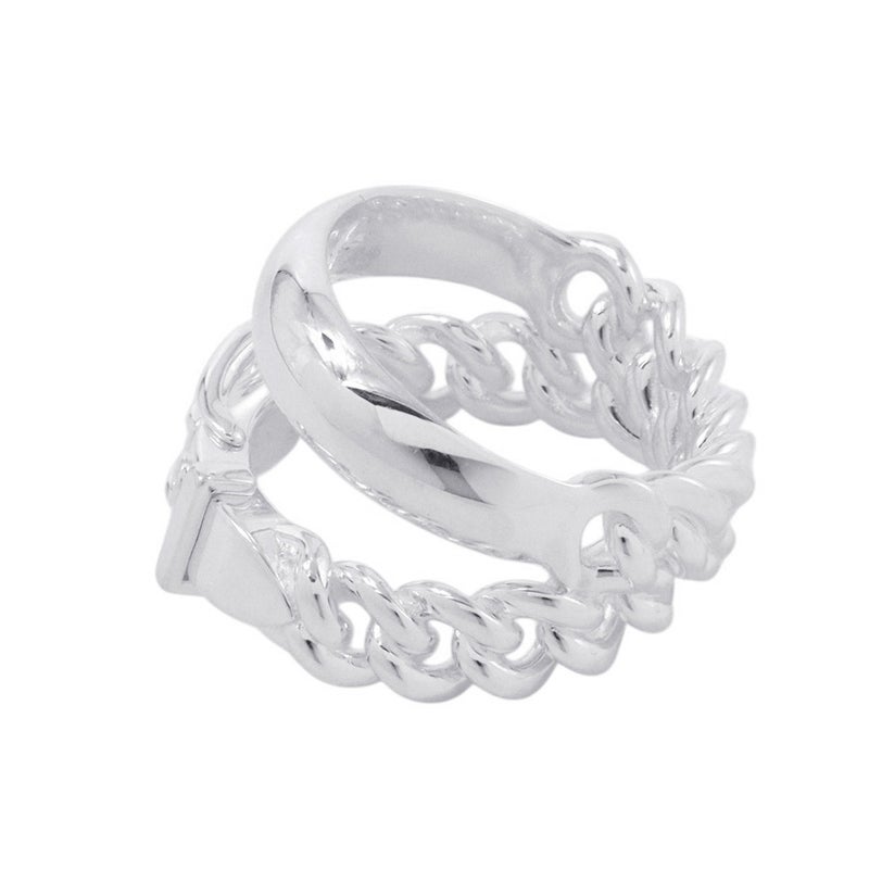 エルメス リング ブックルセリエ アンフレクシブル SV925シルバー リングサイズ55 HERMES 指輪 ジュエリー