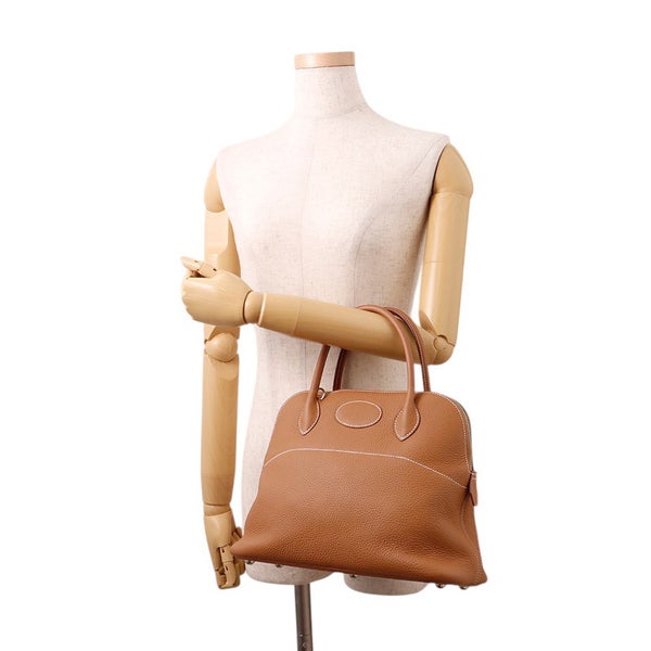 エルメス ハンドバッグ ボリード31 ゴールド/シルバー金具 トリヨンクレマンス Y刻印 ２wayショルダー
