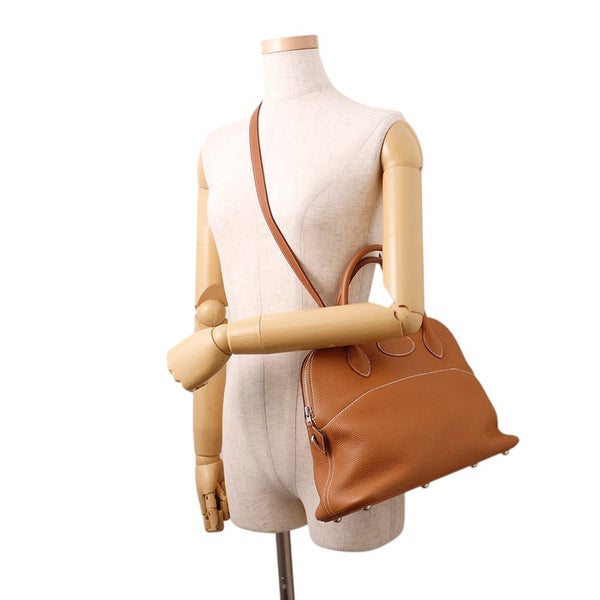 エルメス ハンドバッグ ボリード31 ゴールド/シルバー金具 トリヨンクレマンス Y刻印 ２wayショルダー