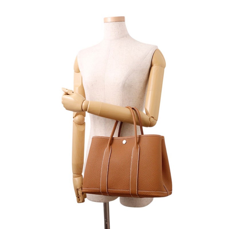 エルメス トートバッグ ガーデンパーティTPM ゴールド/シルバー金具 ネゴンダ K刻印