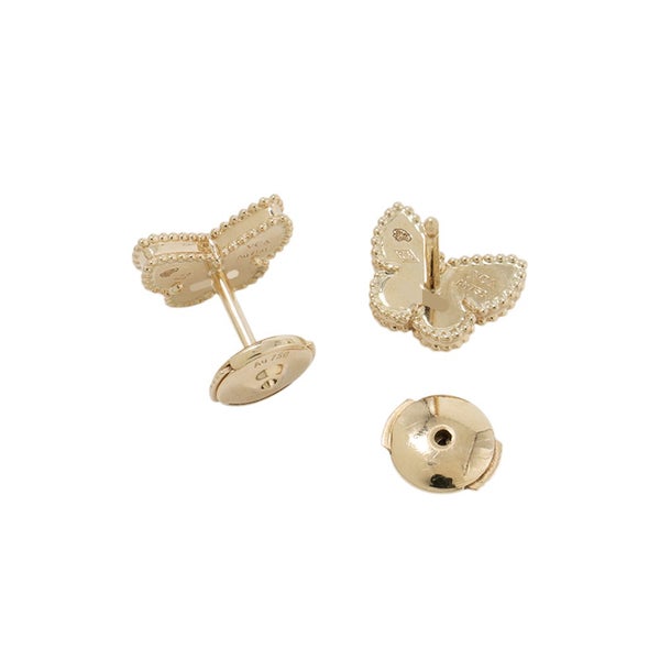 ヴァンクリーフ&アーペル ピアス スウィート パピヨン ピアス マザーオブパール K18YGイエローゴールド VCARN5JM00