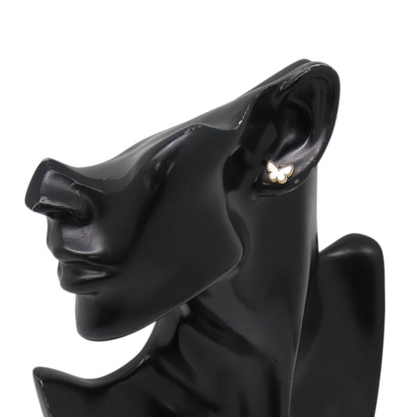 ヴァンクリーフ&アーペル ピアス スウィート パピヨン ピアス マザーオブパール K18YGイエローゴールド VCARN5JM00