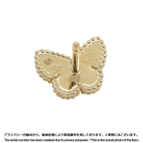 ヴァンクリーフ&アーペル ピアス スウィート パピヨン ピアス マザーオブパール K18YGイエローゴールド VCARN5JM00