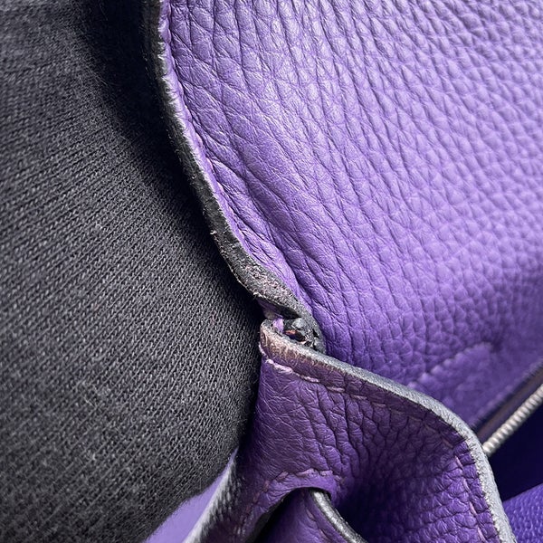 エルメス ハンドバッグ ケリー28 内縫い アイリス/シルバー金具 トゴ Y刻印 ２wayショルダー