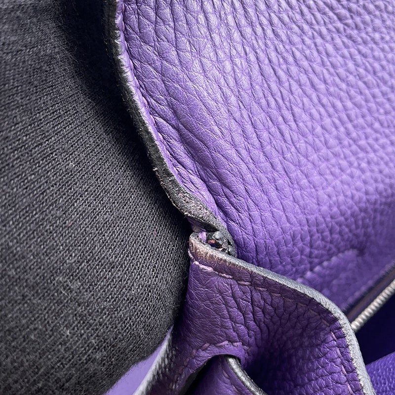 エルメス ハンドバッグ ケリー28 内縫い アイリス/シルバー金具 トゴ Y刻印 ２wayショルダー