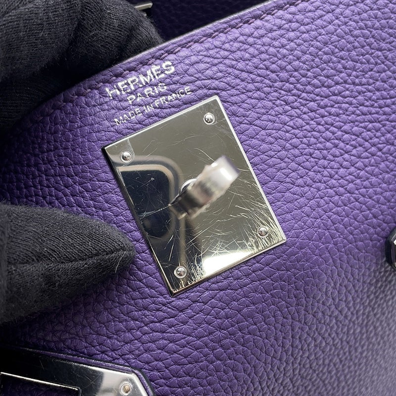 エルメス ハンドバッグ ケリー28 内縫い アイリス/シルバー金具 トゴ Y刻印 ２wayショルダー