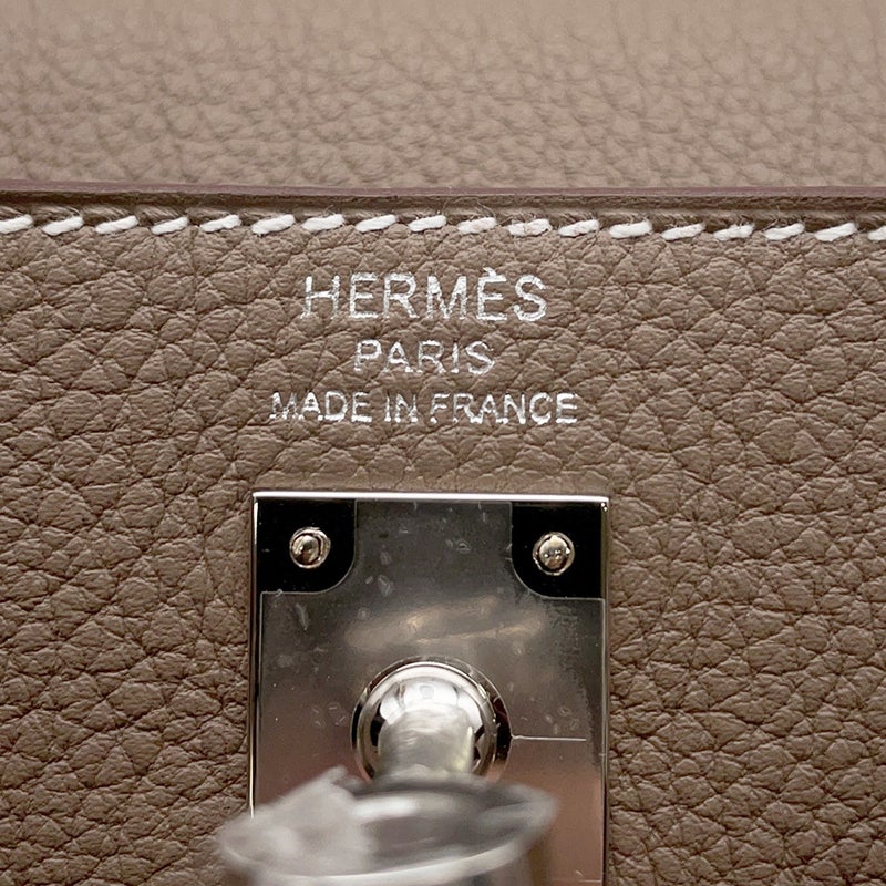 エルメス ハンドバッグ ケリー25 内縫い エトゥープ/シルバー金具 トゴ K刻印 ２wayショルダー
