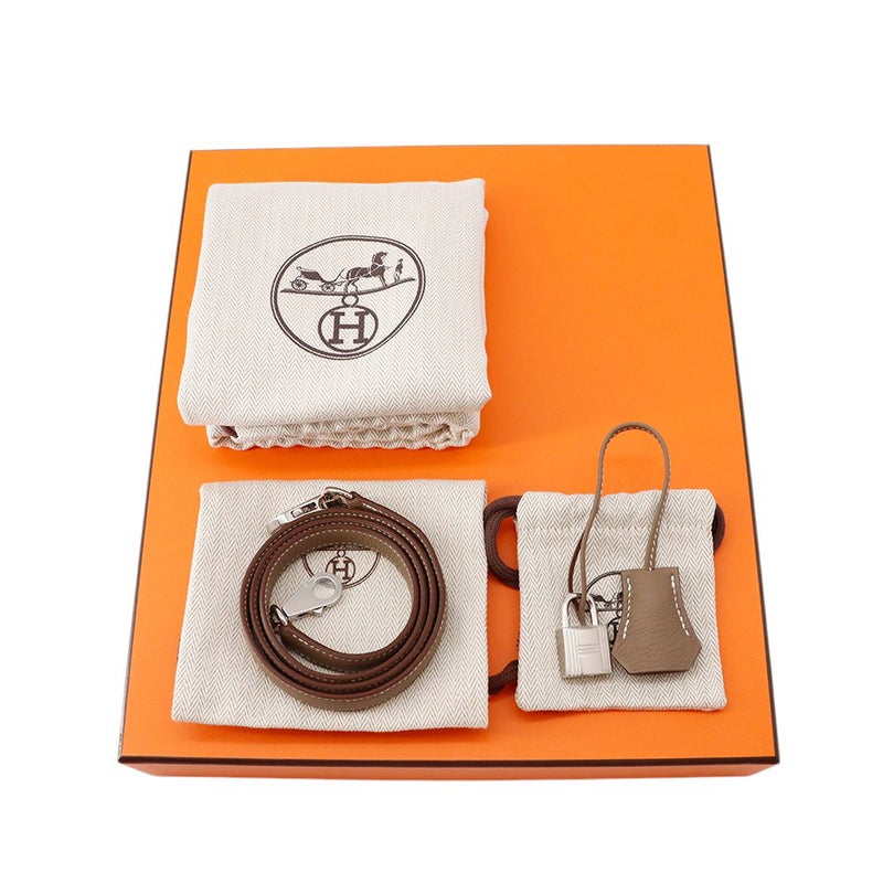 エルメス ハンドバッグ ケリー25 内縫い エトゥープ/シルバー金具 トゴ K刻印 ２wayショルダー