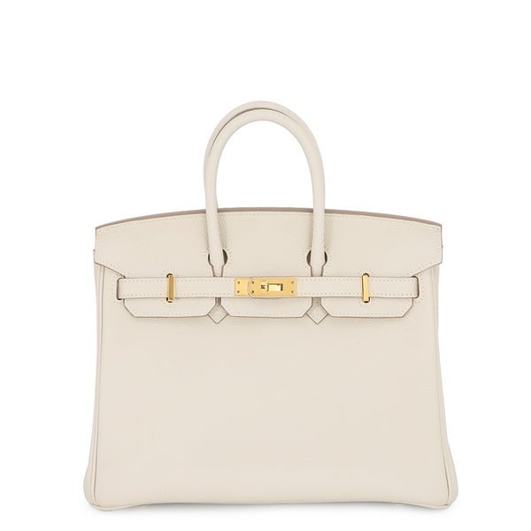 エルメス バーキン25 クレ/ゴールド金具 トゴ C刻印 HERMES Birkin ハンドバッグ