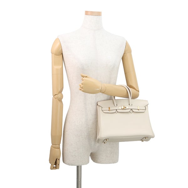 エルメス バーキン25 クレ/ゴールド金具 トゴ C刻印 HERMES Birkin ハンドバッグ