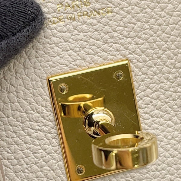 エルメス バーキン25 クレ/ゴールド金具 トゴ C刻印 HERMES Birkin ハンドバッグ