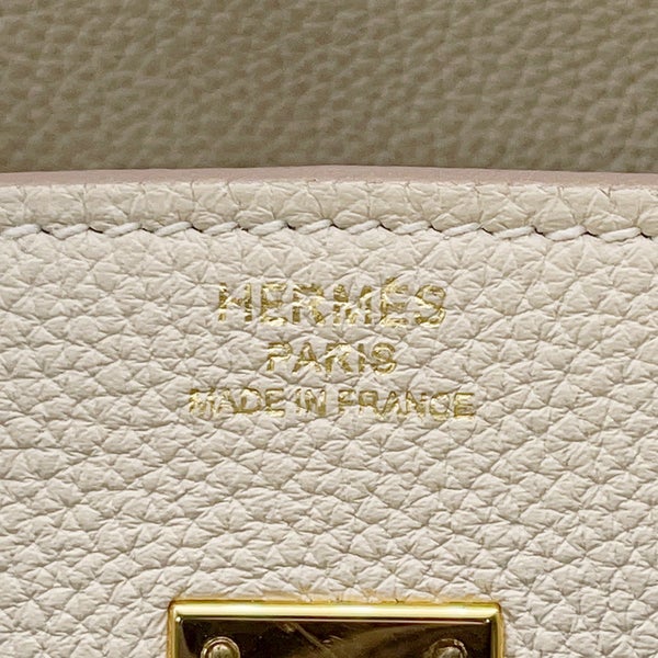 エルメス バーキン25 クレ/ゴールド金具 トゴ C刻印 HERMES Birkin ハンドバッグ