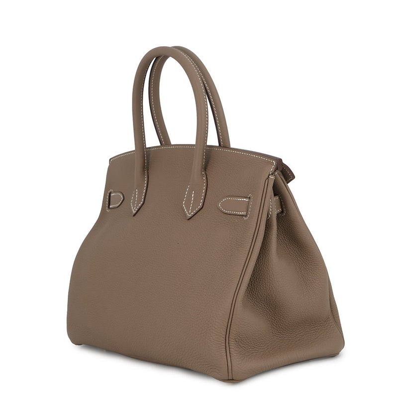 エルメス バーキン30 エトゥープ/ゴールド金具 トゴ D刻印 HERMES Birkin ハンドバッグ