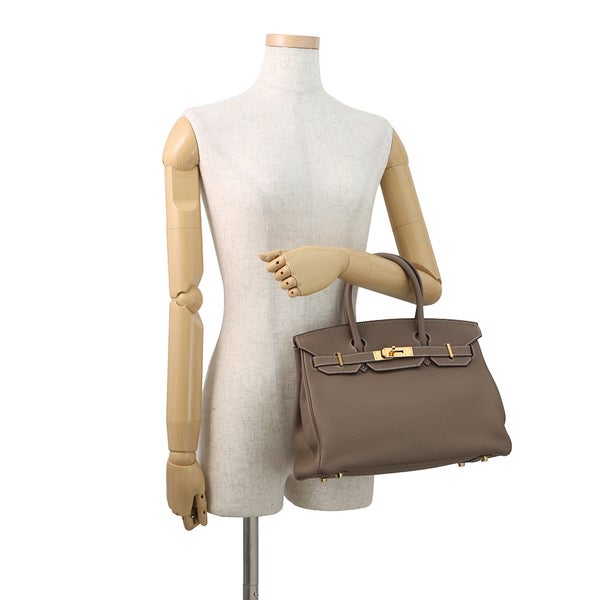 エルメス バーキン30 エトゥープ/ゴールド金具 トゴ D刻印 HERMES Birkin ハンドバッグ