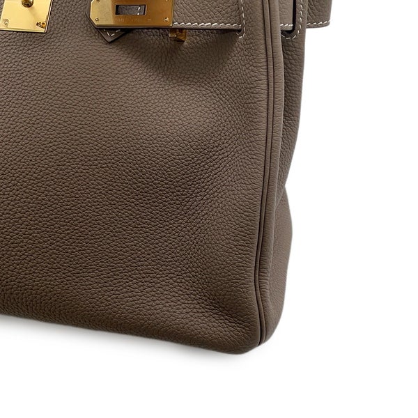 エルメス バーキン30 エトゥープ/ゴールド金具 トゴ D刻印 HERMES Birkin ハンドバッグ