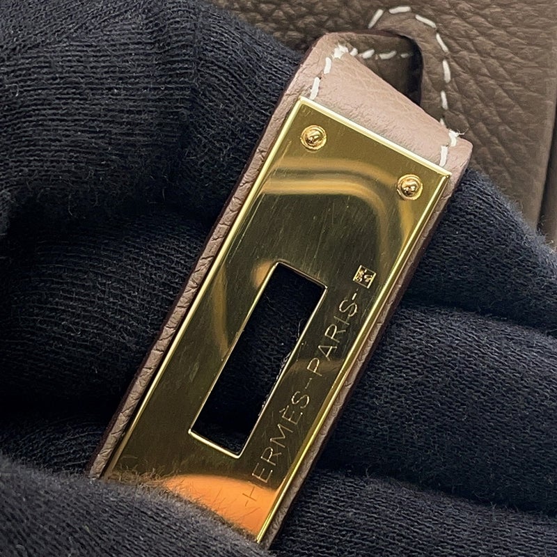 エルメス バーキン30 エトゥープ/ゴールド金具 トゴ D刻印 HERMES Birkin ハンドバッグ