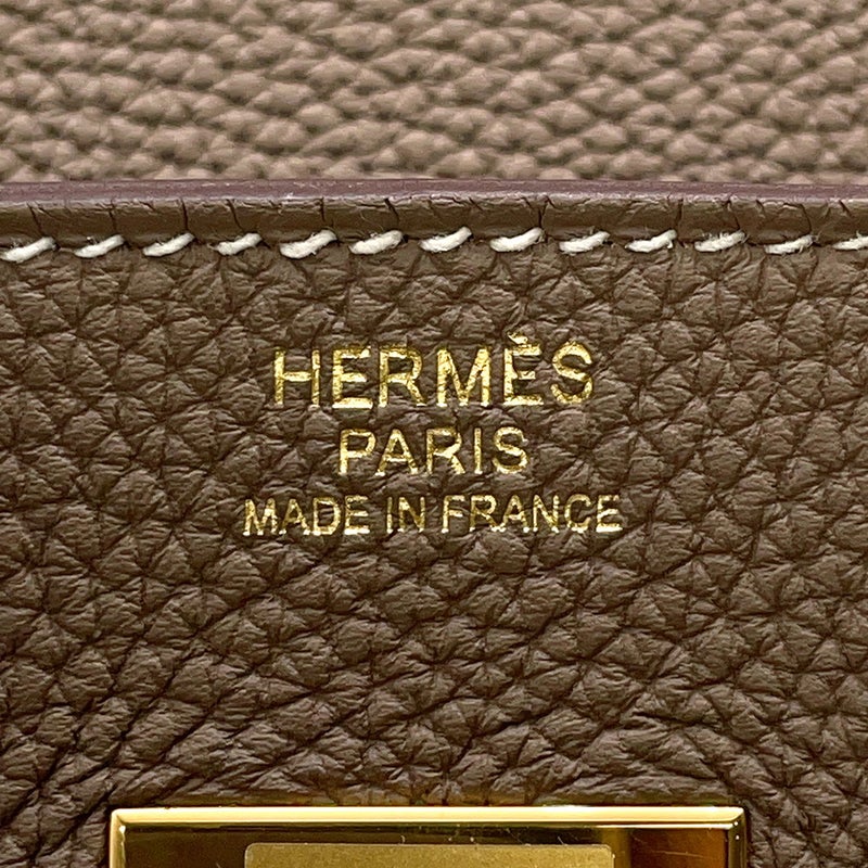 エルメス バーキン30 エトゥープ/ゴールド金具 トゴ D刻印 HERMES Birkin ハンドバッグ