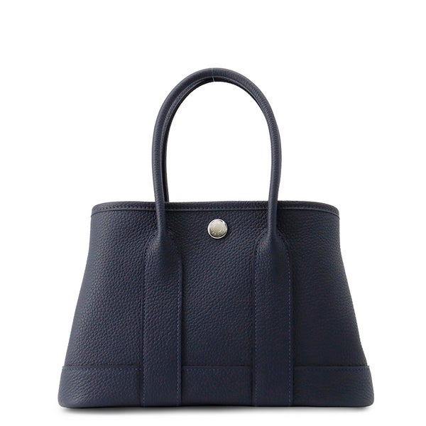 エルメス トートバッグ ネオ・ガーデン 23 ガーデンパーティ ブルーニュイ/シルバー金具 トゴ K刻印