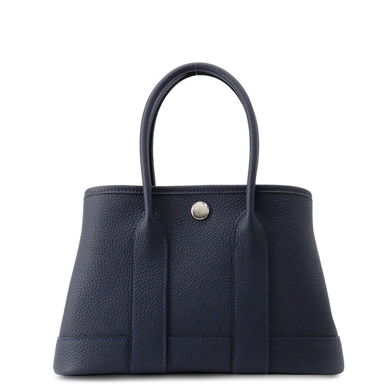 エルメス トートバッグ ネオ・ガーデン 23 ガーデンパーティ ブルーニュイ/シルバー金具 トゴ K刻印